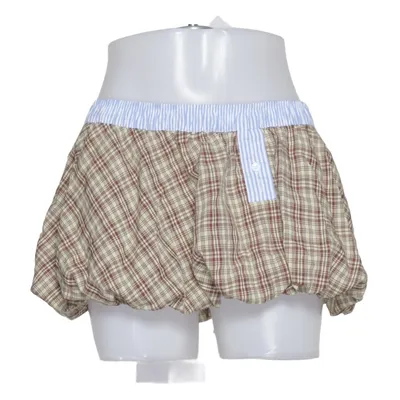 Rok (Bruin, Beige, Blauw) van Jaded London Katoen, Polyester, Viscose