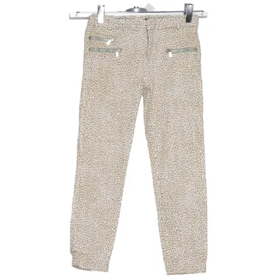 Pantalon (Beige, Marron) de IndieXO Coton, Élasthane