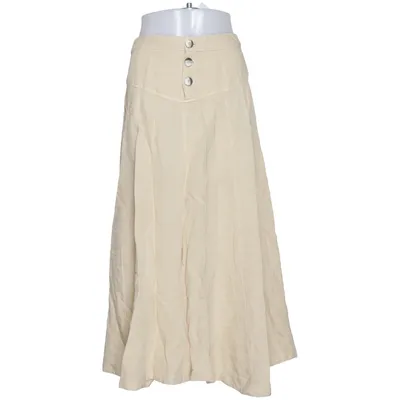 Rock (Beige) von Zara Leinen, Viskose