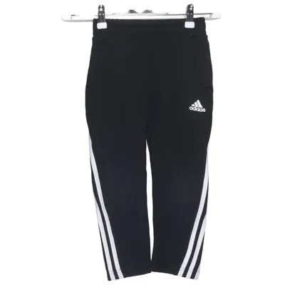 Pantalon de survêtement (Noir, Blanc) de Adidas Coton, Polyester