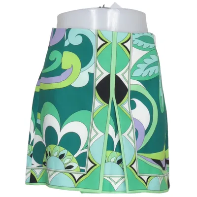 Jupe (Vert, Multicolore) de Zara Élasthane, Polyester