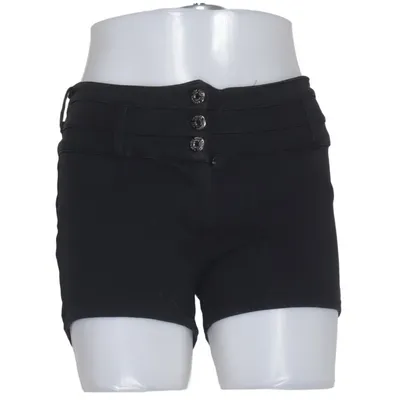 Short en jean (Noir) de Blind Date Casual Coton, Élasthane