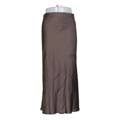 Maxi rok (Bruin) van Malina Acetaat, Polyester