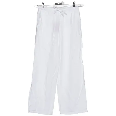 Pants (White) from Gina Tricot Cotton, Linen