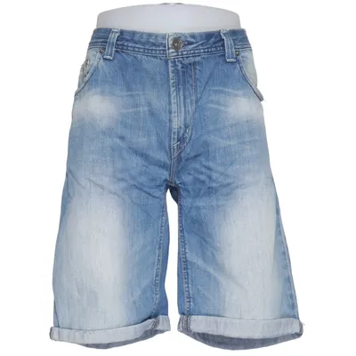 Denim shorts (Blauw) van Dressmann Katoen, Polyester