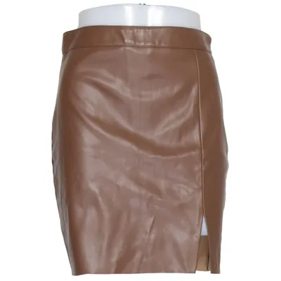 Kjol (Brun) från Anika Teller x NA-KD Polyuretan