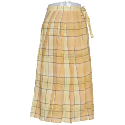 Rok (Geel, Bruin, Blauw) van Weekend MaxMara Linnen, Polyamide