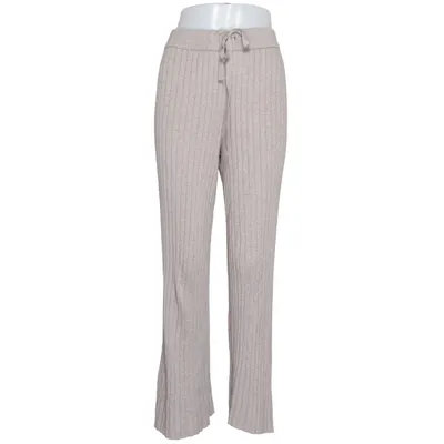 Pants (Beige) from H&M Polyester, Viscose, Wool