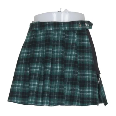 Skirt (Green, Black, White) from Punk Rave Elastane, Polyamide, Polyester