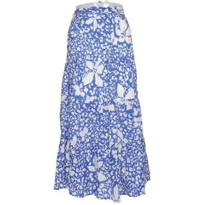 Jupe longue (Bleu, Blanc) de Lindex Coton, Polyester