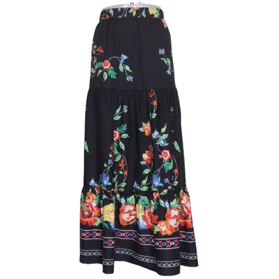 Långkjol (Svart, Flerfärgad) från Shein Curve Polyester
