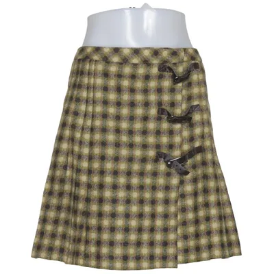 Skirt (Green, Beige, Black) from Burlington Polyester, Wool
