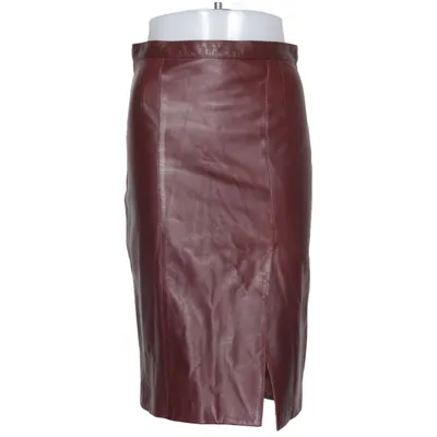 Läderkjol (Röd) Skinn