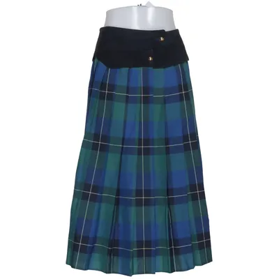 Skirt (Blue, Green, Black) from Lutz Teutloff Leather, Wool