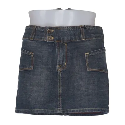 Denim skirt (Blue) from Von Dutch Cotton
