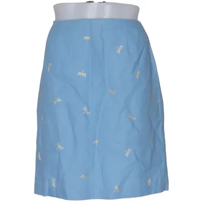 Jupe (Bleu) de Talbots Coton, Lin