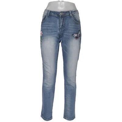 Jeans (Blå, Flerfarvet) fra Place du Jour Bomuld, Elastan