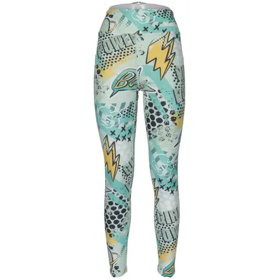 Collants de sport (Vert, Jaune, Multicolore) de Maya Freya Élasthane, Polyester