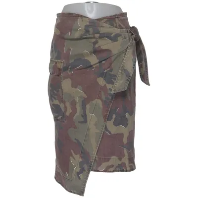 Wrap skirt (Green, Brown, Multicolored) from Replay Cotton