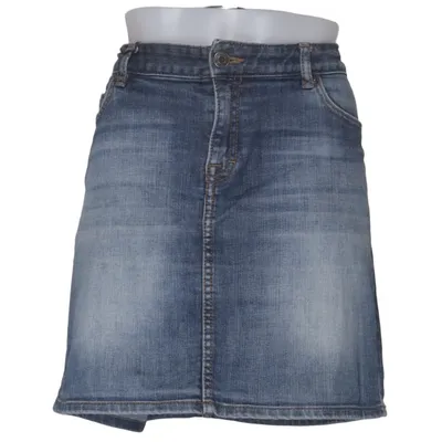 Denim skirt (Blue) from L.O.G.G by H&M Cotton, Elastane