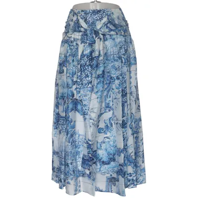 Maxi nederdel (Blå, Hvid) fra Hugo Boss Polyester, Silke