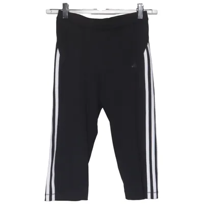 Collants de sport (Noir, Blanc) de Adidas Élasthane, Polyester