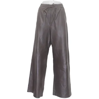 Läderbyxor (Brun) från Zara Leather Collection Skinn