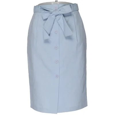Skirt (Blue) from Miss Selfridge Cotton, Elastane, Polyester
