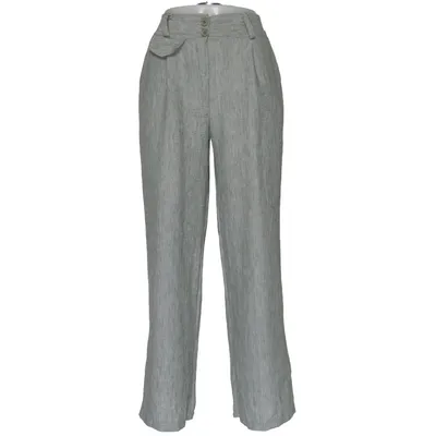 Palazzo pants (Green) Linen, Polyester