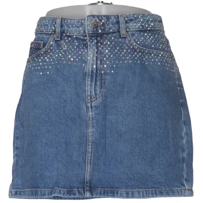 Jupe en jean (Bleu) de ONLY Blue Denim Coton