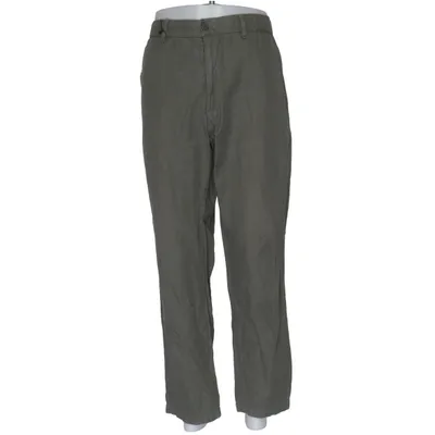 Chinos (Groen) van Uniqlo Katoen, Elastaan, Linnen, Polyester