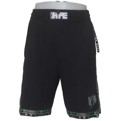 Short de basketball (Noir, Vert) de Two & Two Polyester