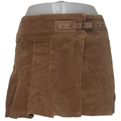Skirt (Brown) from Morgan de Toi Cotton, Elastane