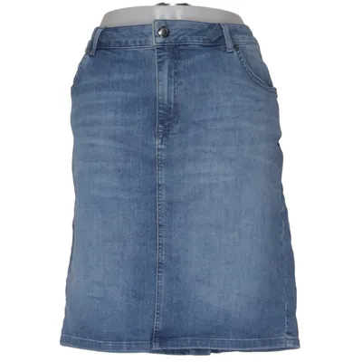 Denim skirt (Blue) from Jette Cotton, Elastane, Polyester