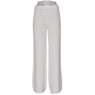 Palazzobukser (Hvid) fra Mango Bomuld, Polyester