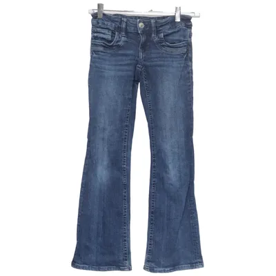Spijkerbroek (Blauw) van Gina Tricot Katoen, Elastaan