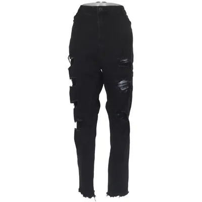Spijkerbroek (Zwart) van Missguided Katoen, Elastaan, Polyester