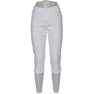 Driekwart broek (Wit) van Para Mi Katoen, Elastaan, Lyocell