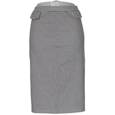 Skirt (Black, White) from Daxon Elastane, Polyamide, Viscose