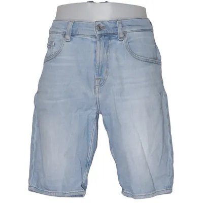 Short en jean (Bleu) de 7 for All Mankind Coton, Élasthane