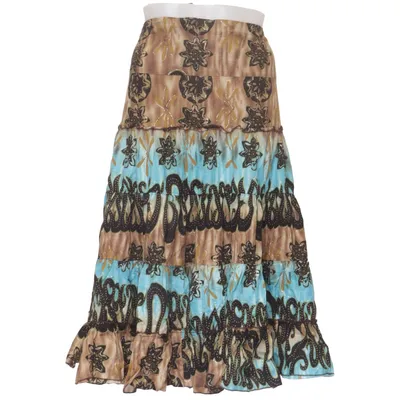 Maxi skirt (Brown, Blue, Multicolored) from VISUAL Cotton