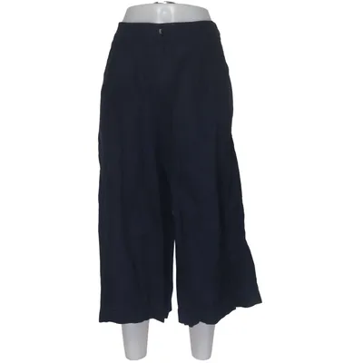 Culottes (Blue) from Uniqlo Cotton, Linen