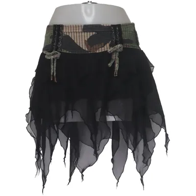 Jupe (Noir, Vert, Multicolore) de Lip Service Coton, Élasthane, Polyester