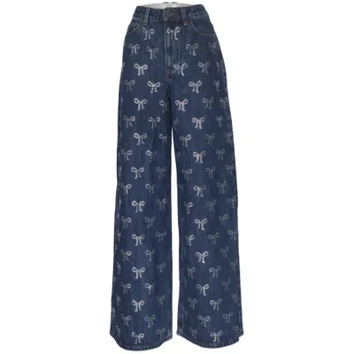 Jean (Bleu) de Self-Portrait Coton, Polyester