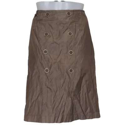 Skirt (Brown) from Line Collection Cotton, Metallic fiber, Polyamide