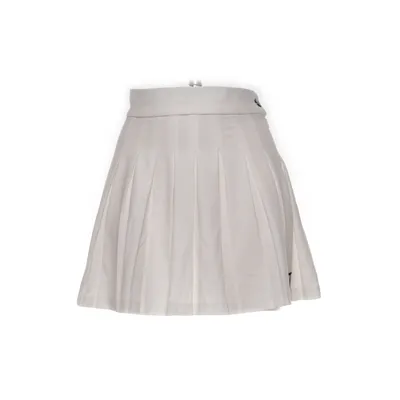 Nederdel (Hvid) fra Bershka Elastan, Polyester, Viscose