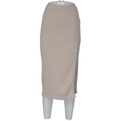 Skirt (Beige) from Missguided Petite Cotton, Elastane, Polyester