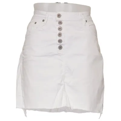 Jupe en jean (Blanc) de Please Coton, Élasthane