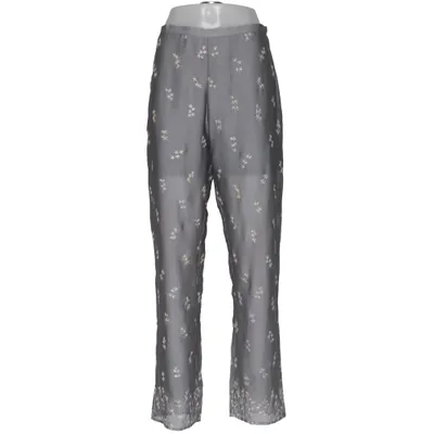 Pantalon patte d'éléphant (Gris, Multicolore) de Charlotte Sparre Polyamide, Soie, Viscose