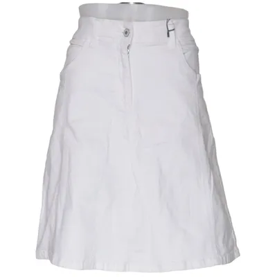 Jeansnederdel (Hvid) fra Shannon Collection Bomuld, Elastan